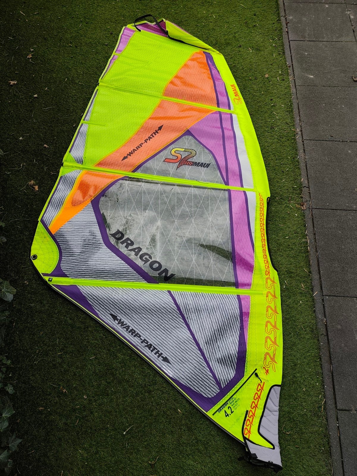 Set S2 Maui Dragon 4.6 t/m 3.8, Watersport en Boten, Gebruikt, 3.5 tot 5 m², Minder dan 250 cm, Zeil