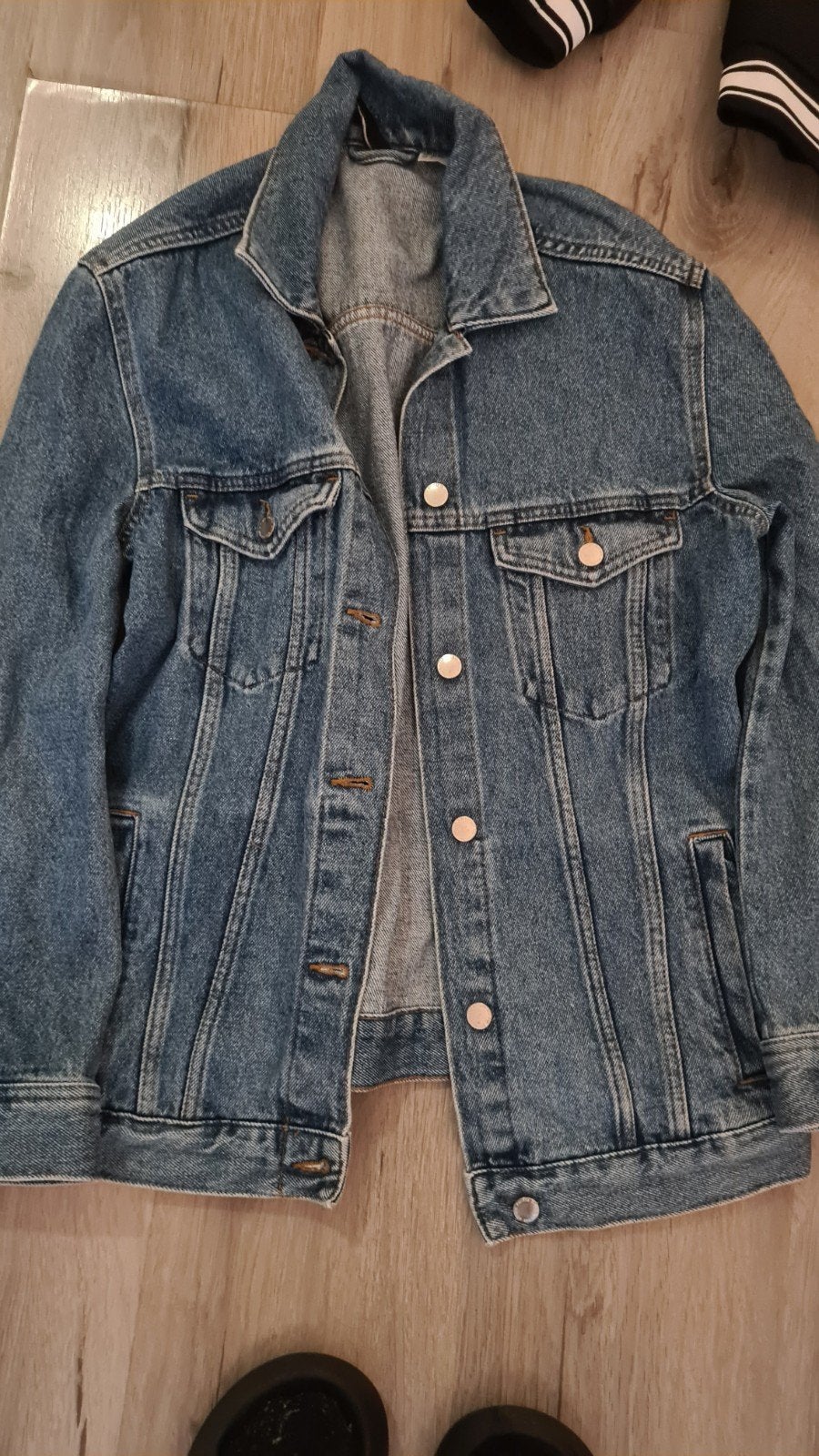 spijkerjas, Ophalen of Verzenden, Zo goed als nieuw, Maat 36 (S), Blauw