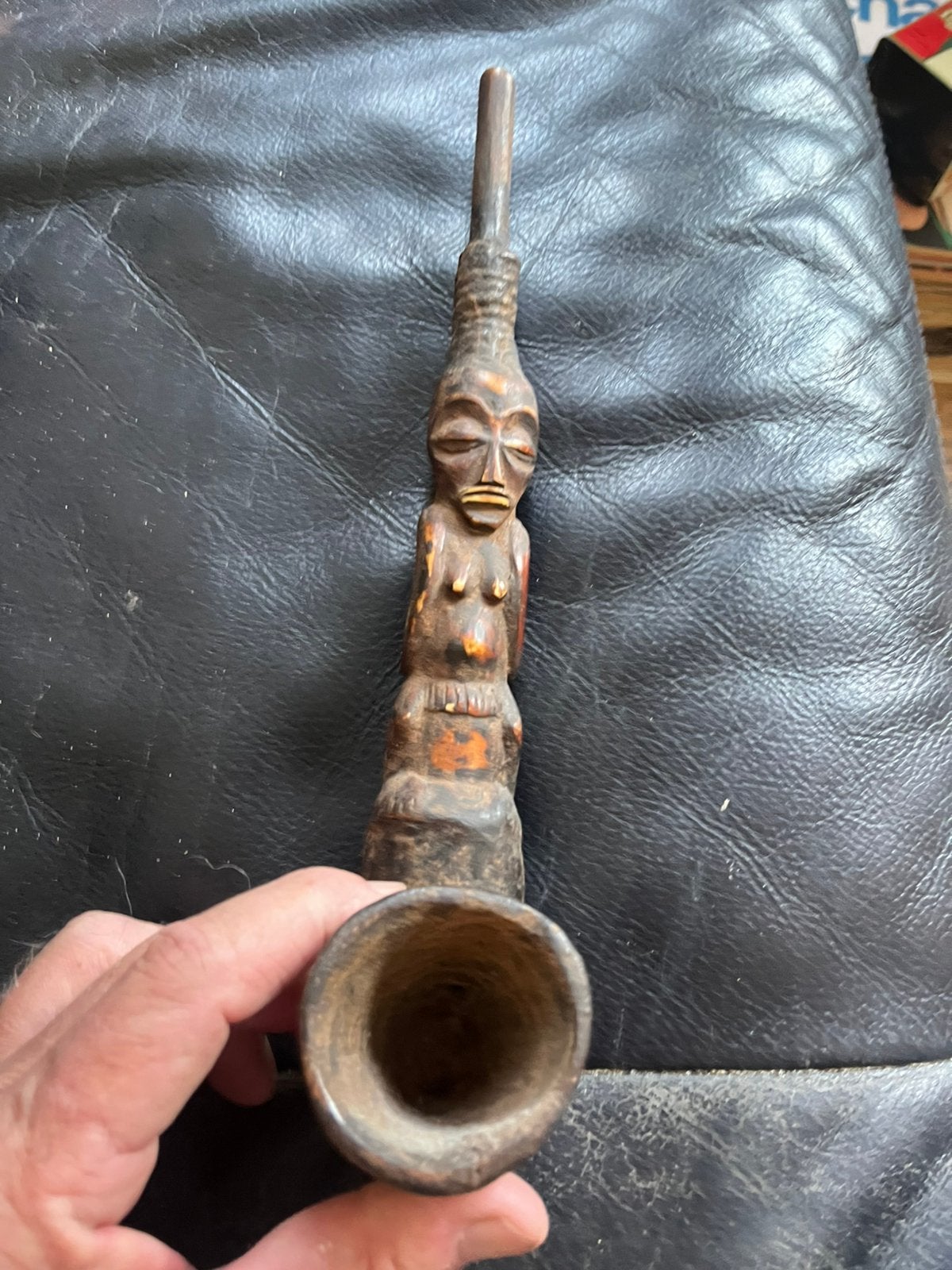 Afrikaanse kunst: pijp uit congo, Ophalen of Verzenden