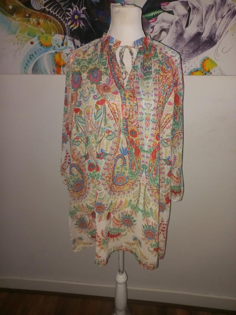 Mooie kleurrijke blouse maat L, Overige kleuren, Style, Maat 42/44 (L), Ophalen of Verzenden