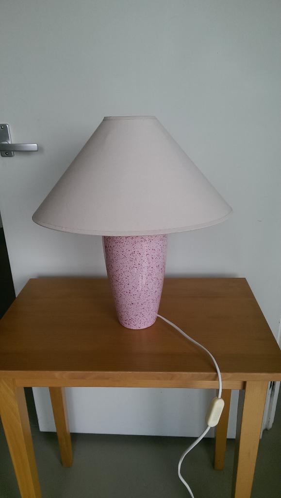 Te koop: rose tafellamp, Ophalen, Gebruikt, Minder dan 50 cm