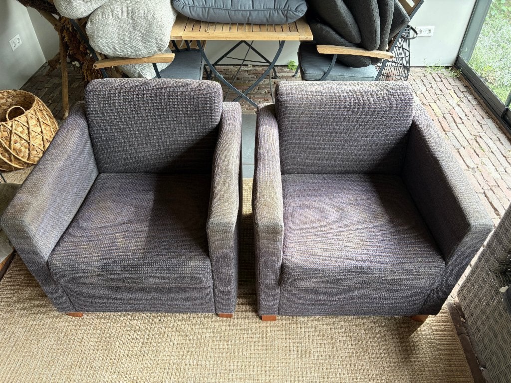 2 fauteuils gratis af te halen – opknappertjes met potentie, Ophalen, Gebruikt, Minder dan 75 cm, Stof