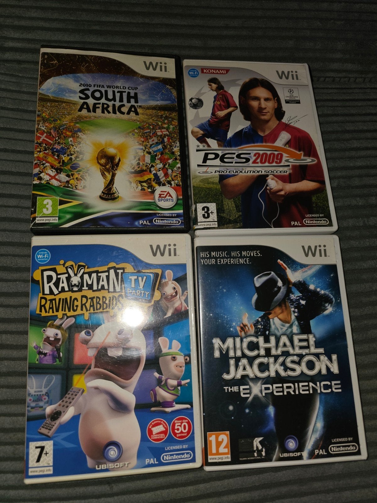 wii, south african, pes 2009,rayman tv p, michael Jackson, Ophalen of Verzenden, Zo goed als nieuw, Sport, 3 spelers of meer