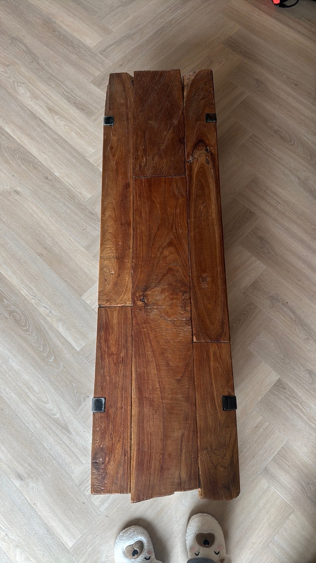 Foto 5 van Smalle salontafel zwaar eikenhout - De Troubadour Amstelveen