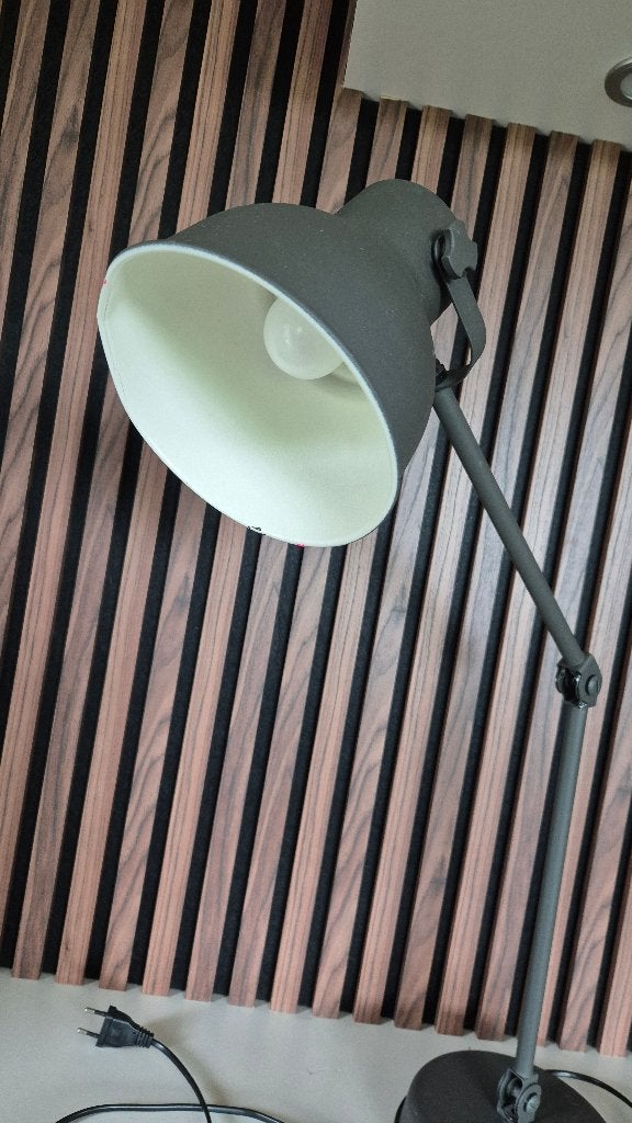 IKEA Hektar lamp - Donkergrijs, Verstelbaar, Bureaulamp, Scandinavisch, E14 (klein), Ophalen of Verzenden
