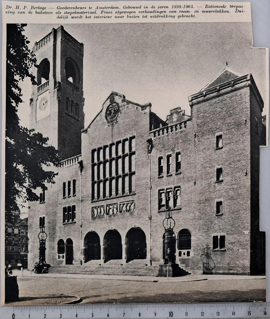 Amsterdam 1941, de goederenbeurs van Berlage uit 1898-1903, Verzenden, 1940 tot 1960, Gebruikt, Gebouw