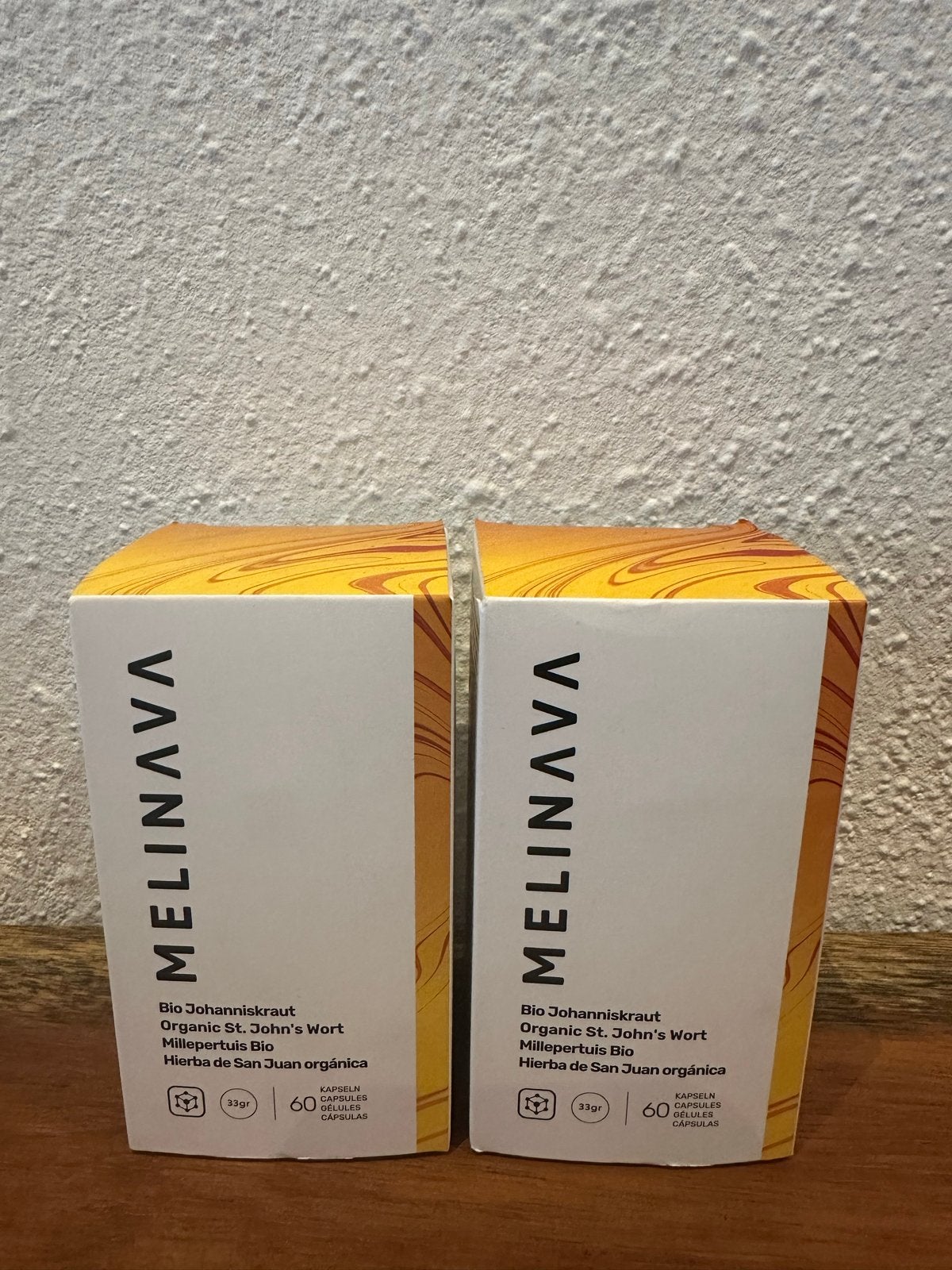 Melinava Bio St. Janskruid Capsules - 2x60 stuks, Ophalen of Verzenden, Nieuw, Overige typen