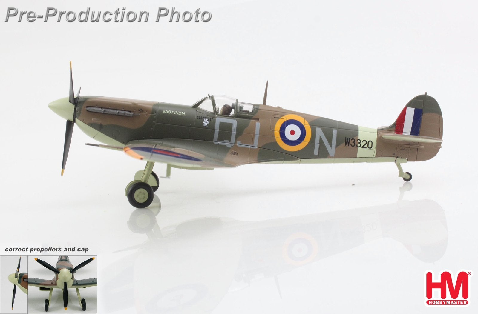 Hobby Master HA7866 | Spitfire Mk.Vb, Ophalen, Schaalmodel, Nieuw, Pilot Station