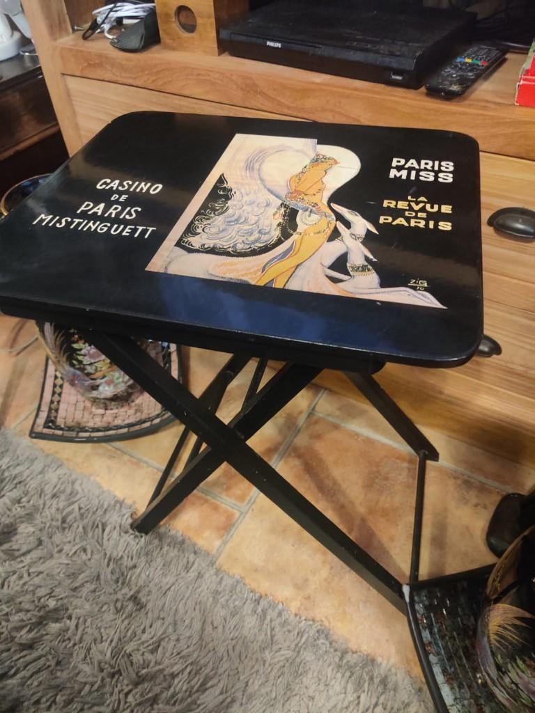 Kare Design klaptafel – Art Deco Mistinguett – 40x30x50 cm, Huis en Inrichting, Tafels | Bijzettafels, Ophalen, Rechthoekig, Minder dan 55 cm