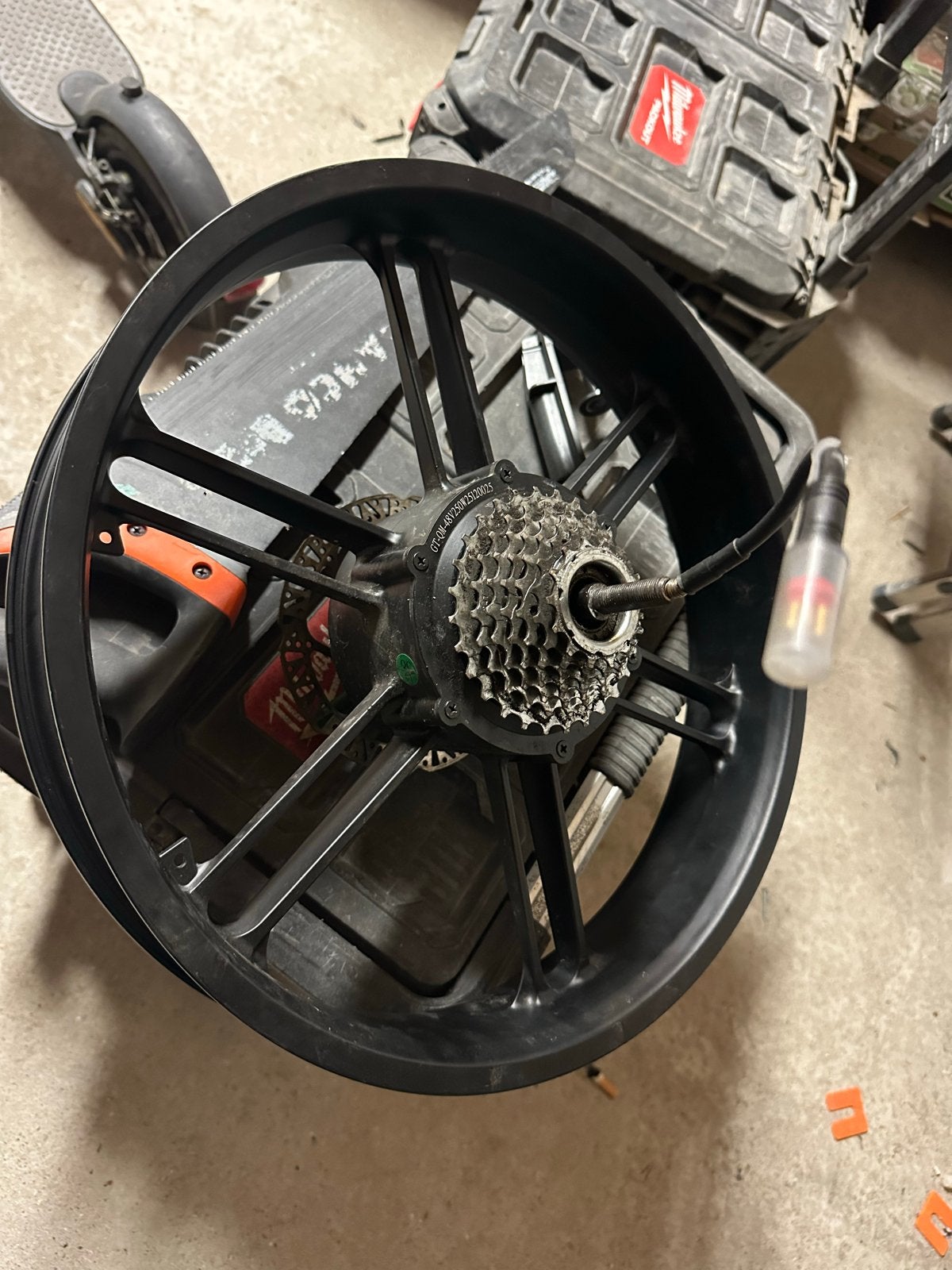 Fatbike Motor 250W Achterwiel met Cassette, Fietsen en Brommers, Ophalen of Verzenden, Gebruikt, Fatbike, Motor