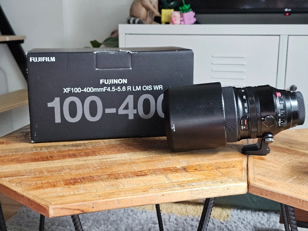 Fujifilm XF 100-400mm f/4.5-5.6, Ophalen, Zo goed als nieuw, Telelens, Zoom