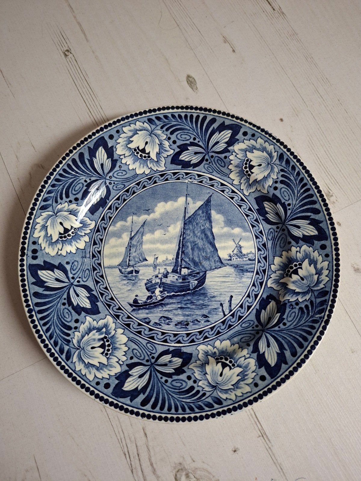 Prachtig société ceramique maastricht bord / wandbord. 23 Cm, Ophalen of Verzenden