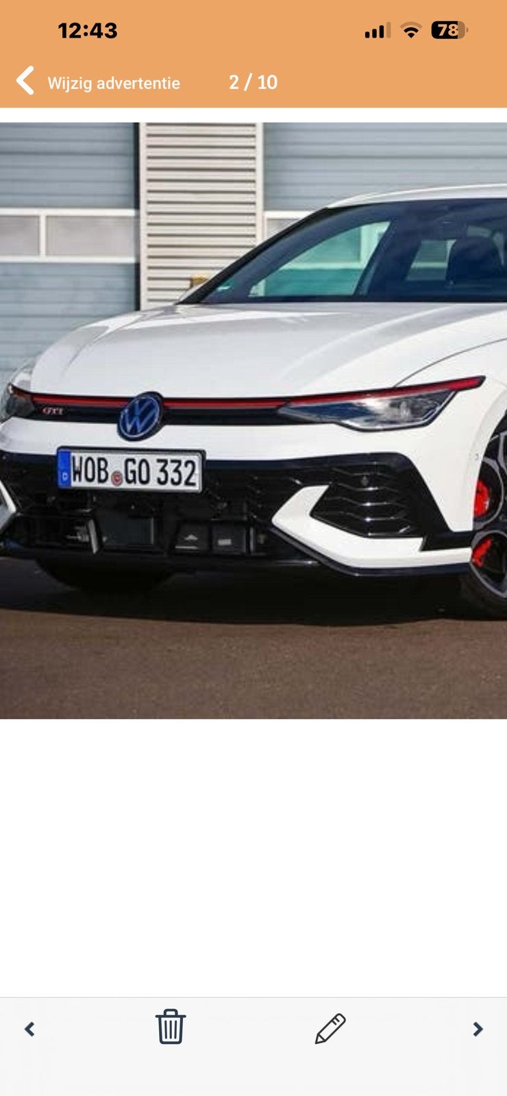 Volkswagen Golf GTI clubsport bumper, Ophalen of Verzenden, Nieuw, Volkswagen