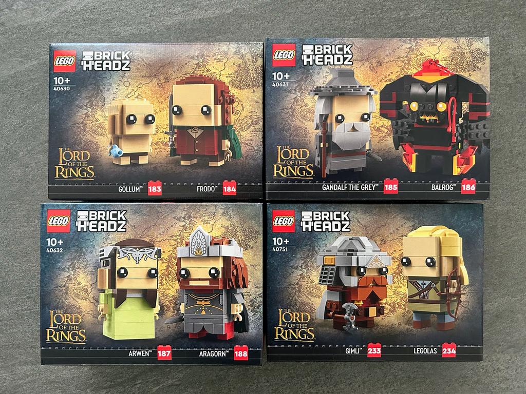Lego Brickheadz LOTR Collection Compleet *SEALED*, Kinderen en Baby's, Speelgoed | Duplo en Lego, BrickHeadz, Lego, Nieuw, Ophalen of Verzenden