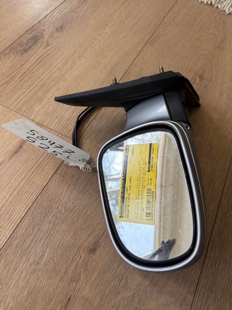 Buitenspiegel Sirion 1, links, zilver, Auto-onderdelen, Spiegels, Ophalen of Verzenden, Gebruikt, Daihatsu