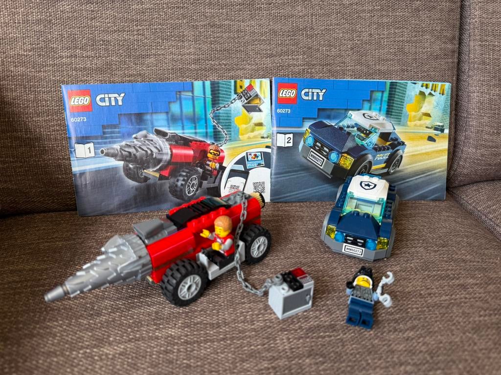 Lego City 60273 Boor Achtervolging Politie, Ophalen of Verzenden, Zo goed als nieuw