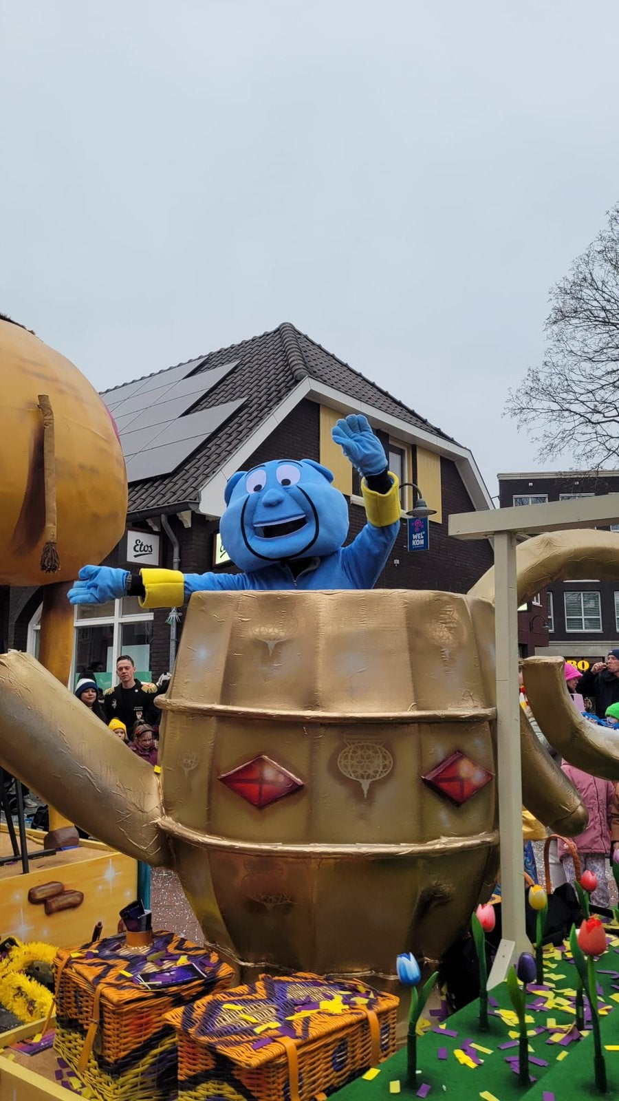 Mascotte / kostuum Geest Genie / Aladin / 1001-nacht, Ophalen of Verzenden, Zo goed als nieuw, Carnaval