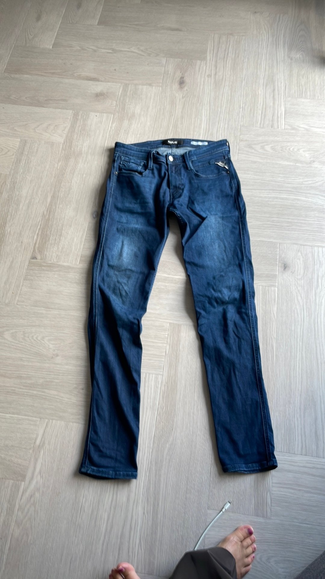 Replay mooie jeans paar x gedragen maat 30 /34, Ophalen of Verzenden, Zo goed als nieuw, Blauw, W32 (confectie 46) of kleiner