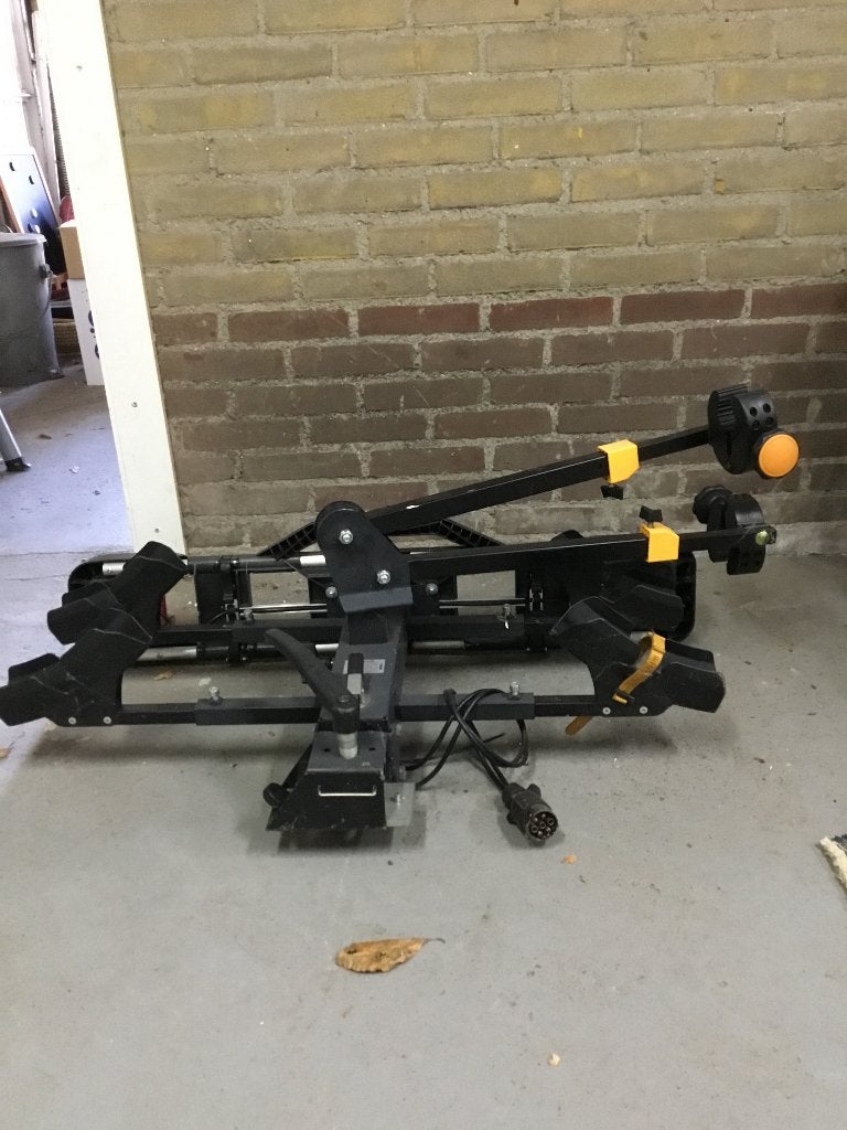 Fietsendrager Spinder, Ophalen, 2 fietsen, Gebruikt, Trekhaakdrager