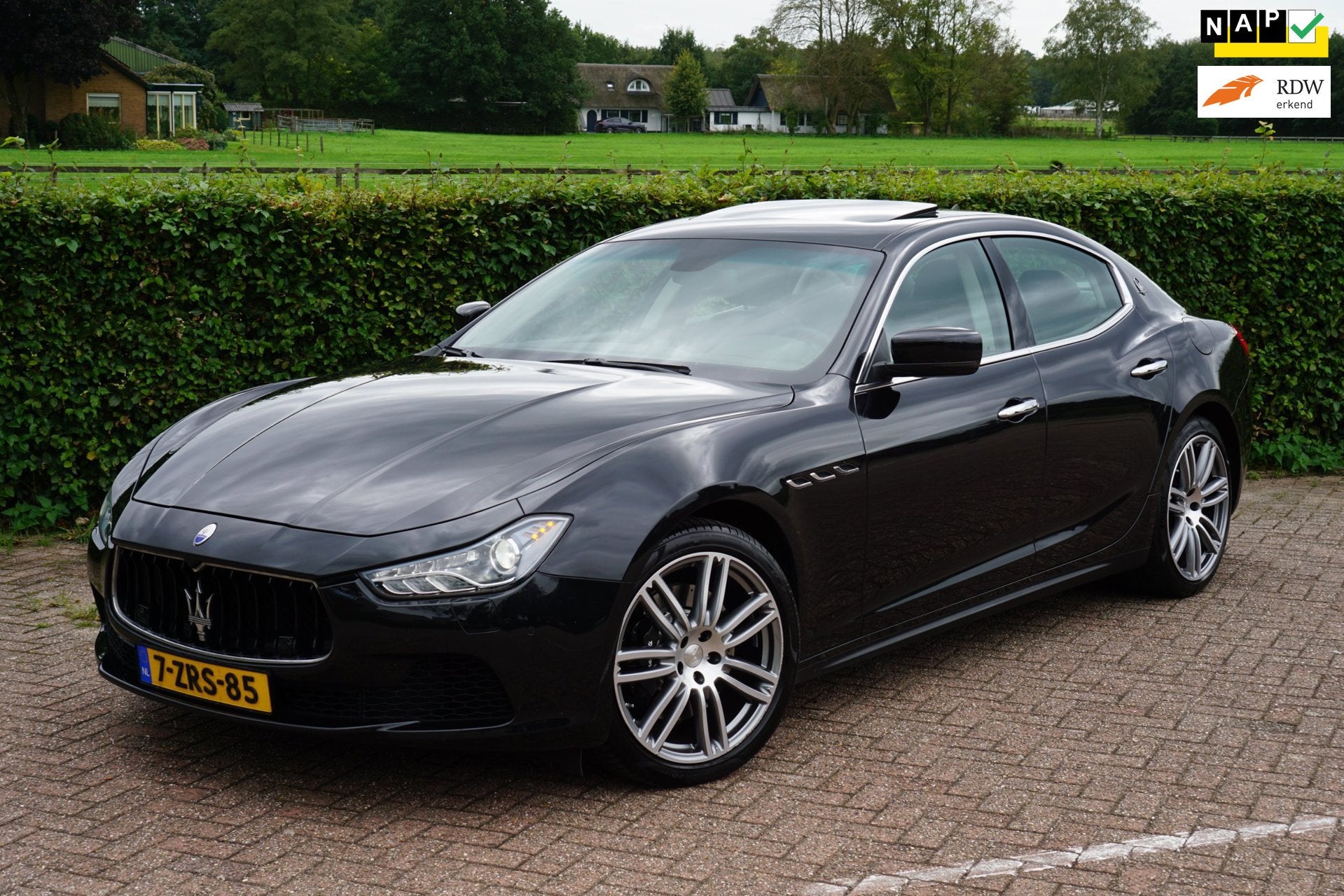 Maserati Ghibli 3.0|1e Eigenaar|Volledig Dealeronderhouden|, Auto's, Automaat, Achterwielaandrijving, Gebruikt, Zwart