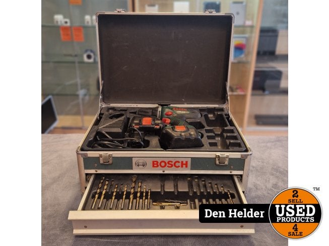 Bosch PSR 12-2 Boormachine Set + Extra Accu + Boortjes - In, Bosch, Zo goed als nieuw, Support@bosch.com, Robert Bosch GmbH
Robert-Bosch-Platz 1
70839 Gerlingen-SchillerhÃ¶he
Germany