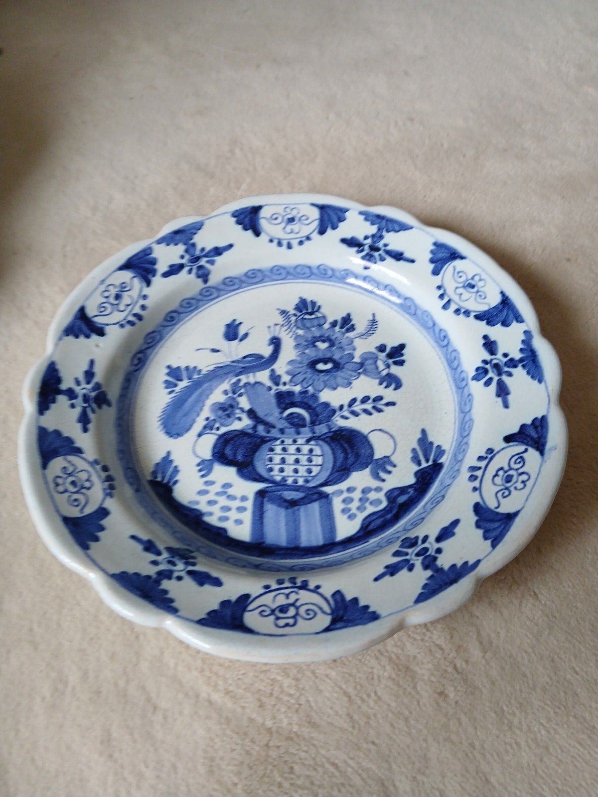Delfts blauw Bord, Ophalen of Verzenden