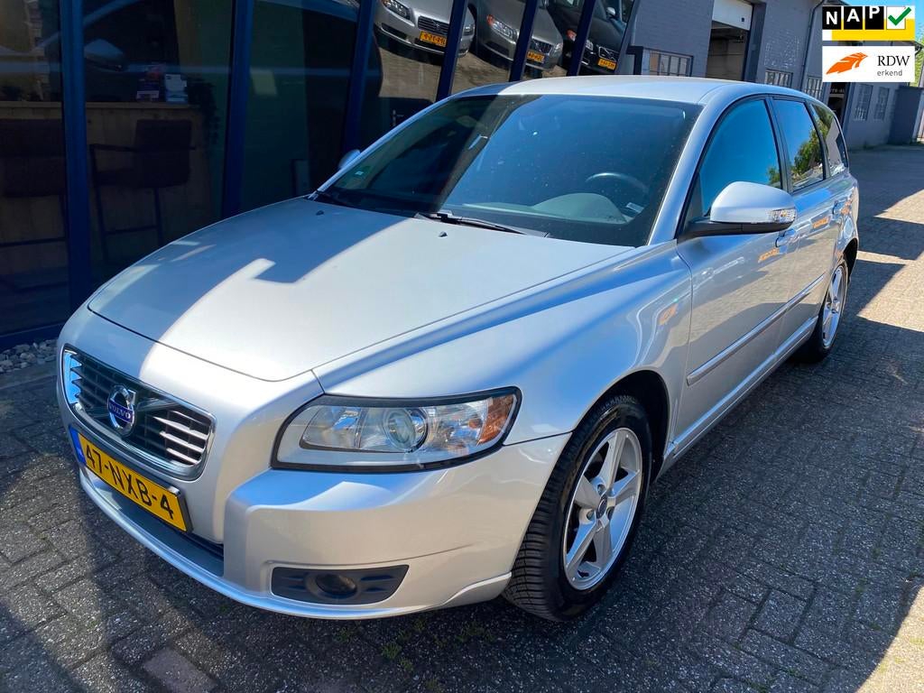 Volvo V50 2.0 Advantage, Auto's, Volvo, Stof, Gebruikt, Zwart, Origineel Nederlands