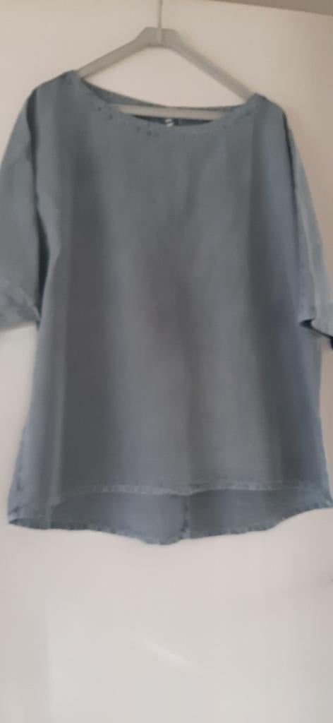 Shirt merk Ischiko. Blauw/grijs. Nieuw., Maat 38/40 (M), Blauw, Nieuw, Ophalen of Verzenden