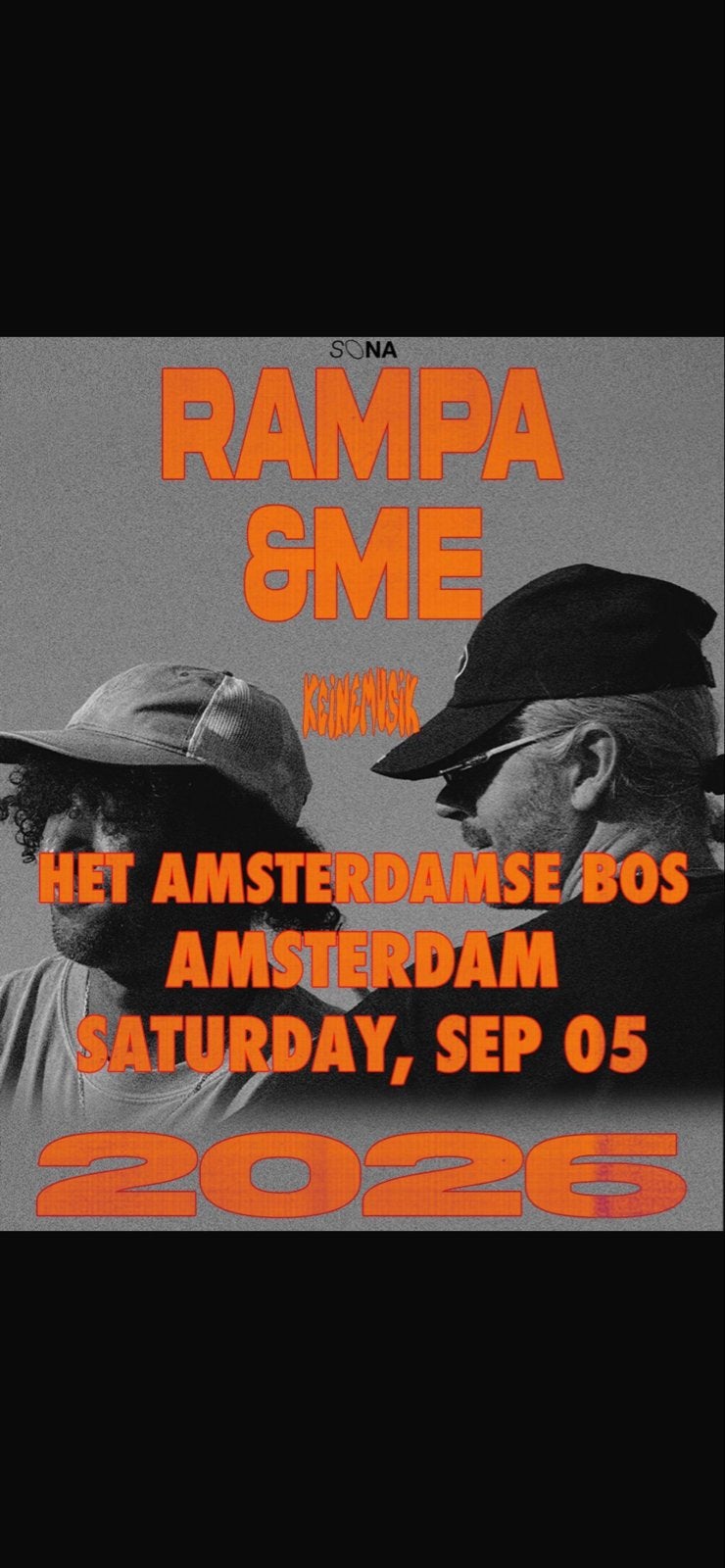 Rampa&Me ticket over!!!, Eén persoon, September