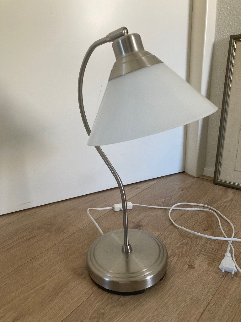 Tafellamp, Ophalen, Gebruikt, Glas, Met schakelaar