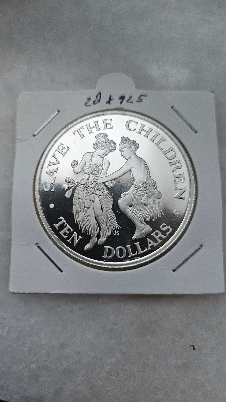 10 dollar 1990 cook.island, Postzegels en Munten, Ophalen of Verzenden, Zilver