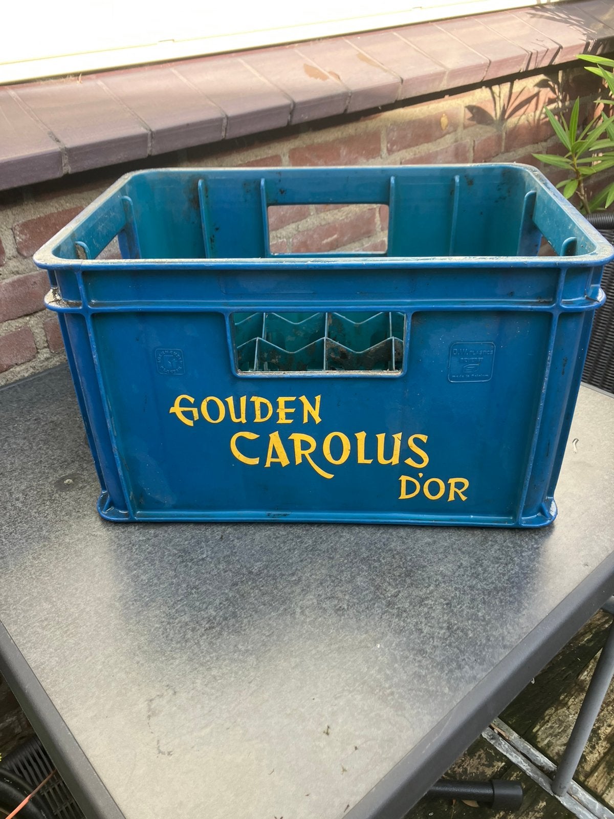 Vintage bierkrat - Gouden Carolus D’or - Belgie, Ophalen, Gebruikt, Overige typen, Overige merken