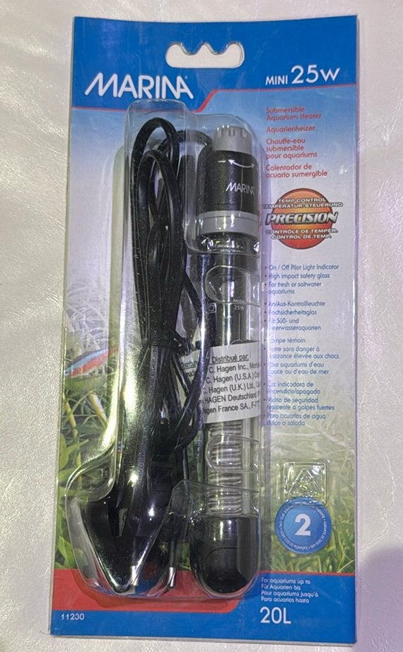 Marina Aquarium Verwarmer 25W - NIEUW in verpakking, Ophalen of Verzenden, Nieuw, Leeg aquarium