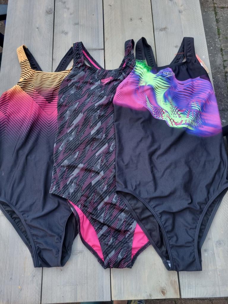 3 Speedo Endurance badpakken, D46 = maat 44., Speedo Endurance, Ophalen of Verzenden, Zo goed als nieuw, Badpak