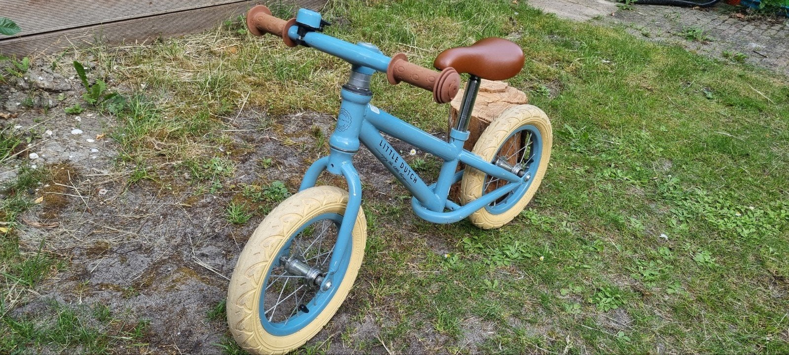 Little Dutch loopfiets blauw, Ophalen, Zo goed als nieuw, Minder dan 16 inch