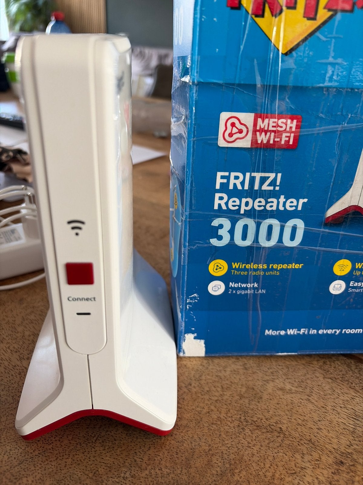 FRITZ! Repeater 3000 Mesh Wi-Fi - Zo goed als nieuw, Ophalen of Verzenden, Zo goed als nieuw, Router