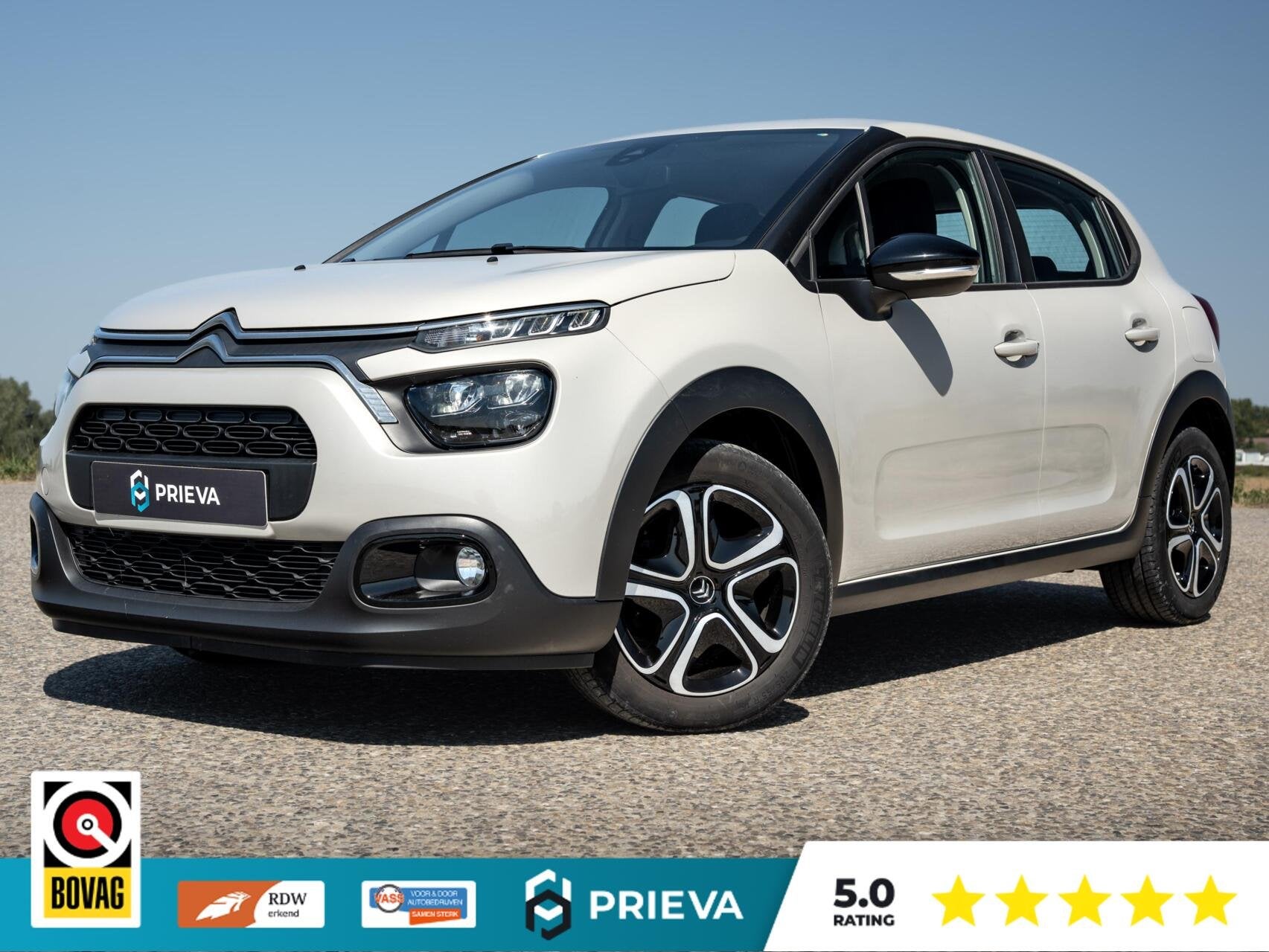 Citroën C3 1.2 PureTech Feel 83PK | Dealer| Apple/Android|, Voorwielaandrijving, Stof, Gebruikt, Zwart