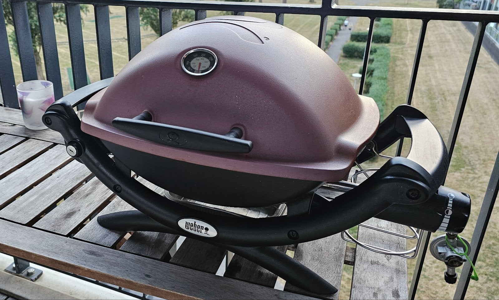 Weber Q1200 Gasbarbecue met extra's en gasbussen, Ophalen, Gebruikt, WEBER BBQ