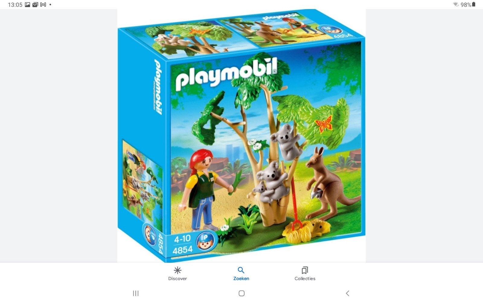 Playmobil Koala's met Kangoeroe en Verzorger - Set 4854, Ophalen of Verzenden, Zo goed als nieuw, Complete set
