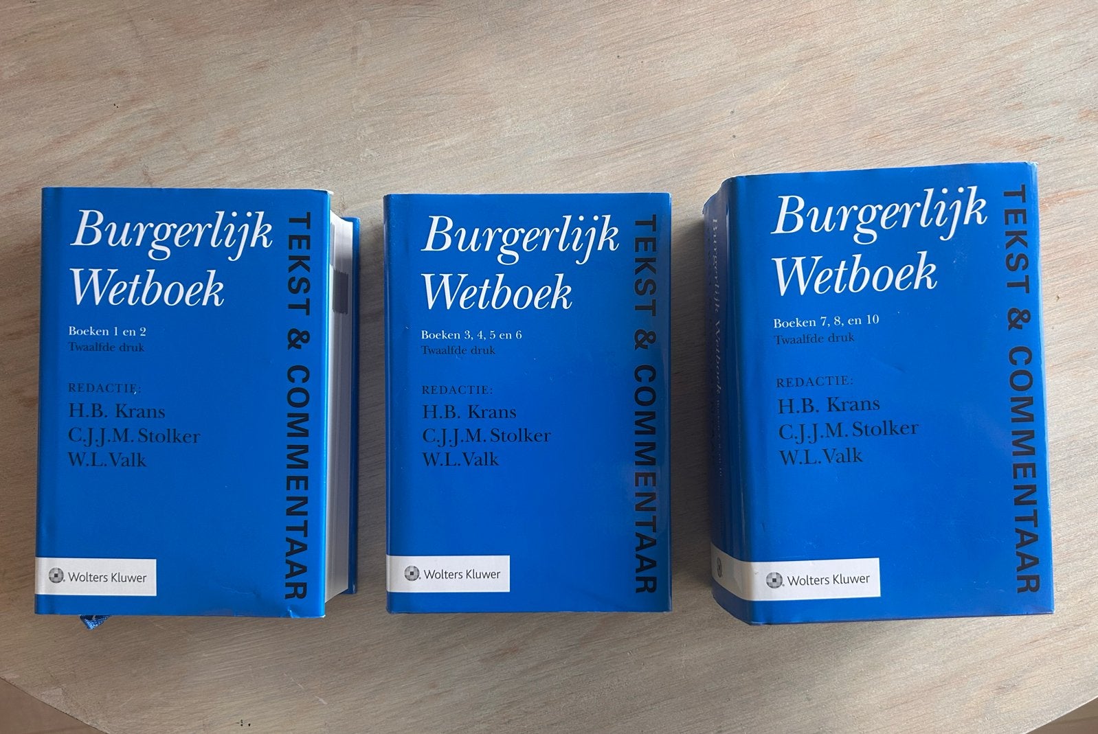 Burgerlijk Wetboek Tekst & Commentaar - set van 3, Ophalen of Verzenden, Beta, Gelezen