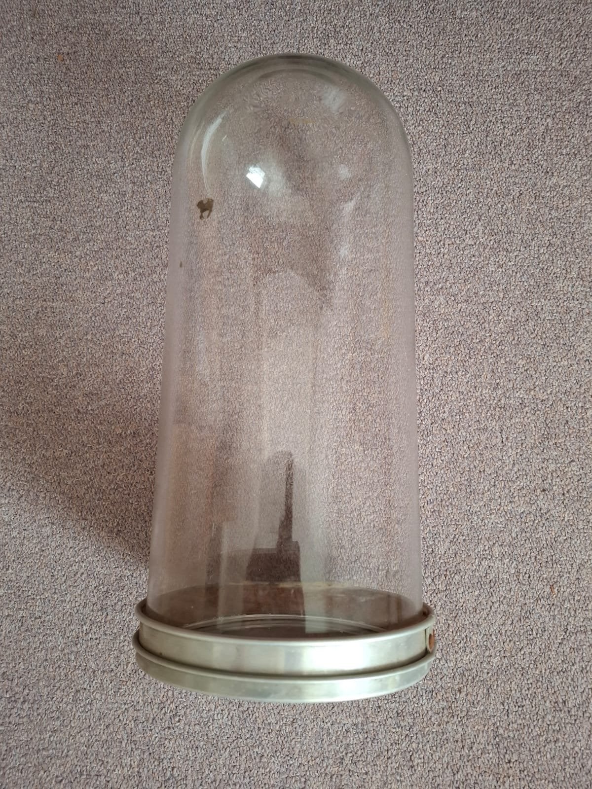 Vintage glazen kruideniers potten met metalen deksel, Ophalen