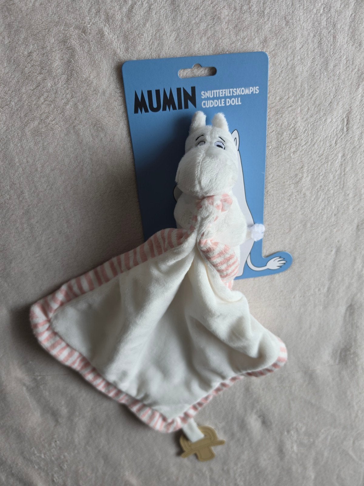 Moomin knuffeltje speenknuffel roze Nieuw Moemin Mumin, Ophalen of Verzenden, Nieuw