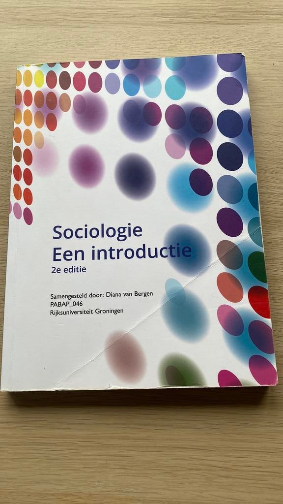 Sociologie, een introductie, Ophalen of Verzenden, Diana van Bergen, Alpha, WO