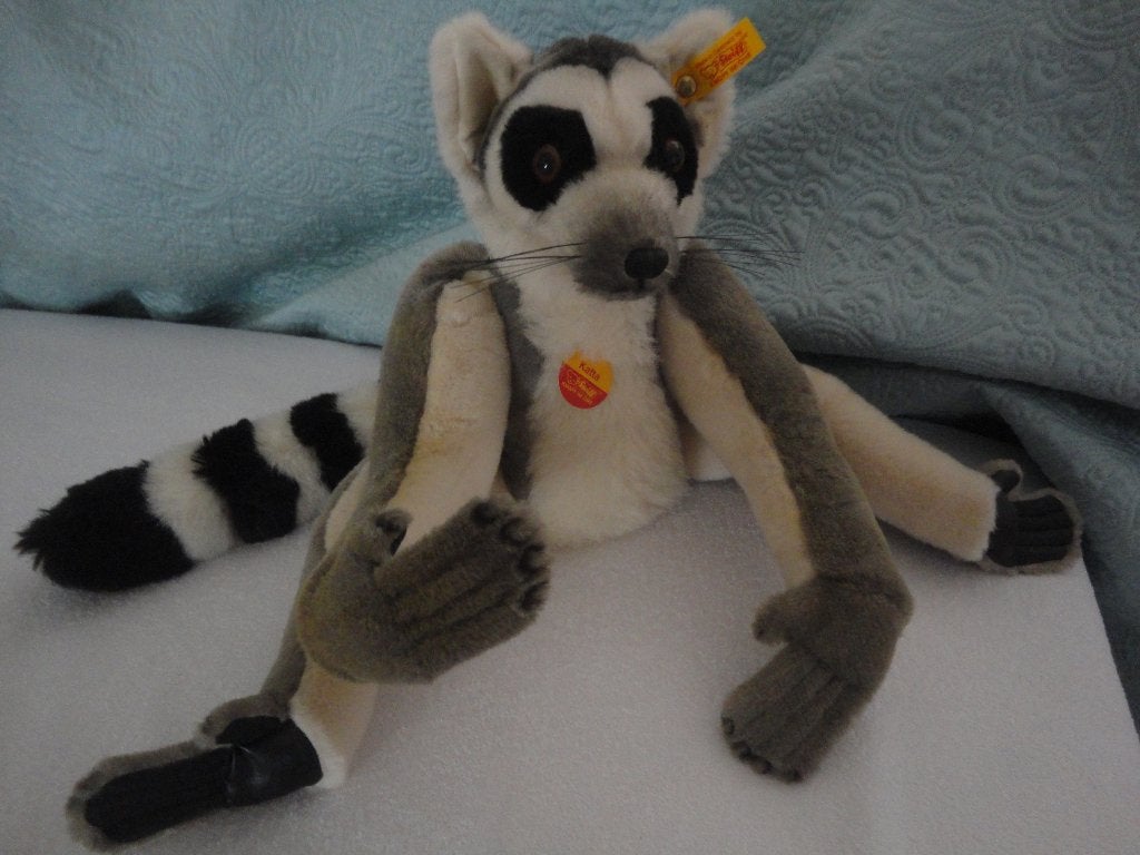 Steiff KATTA LEMUR MADAGASCAR aap, zeldzaam, Verzamelen, Ophalen of Verzenden, Zo goed als nieuw, Overige typen, Steiff
