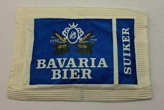 Bavaria Bier Suikerzakje, Ophalen of Verzenden, Zo goed als nieuw, Reclamebord, Plaat of Schild, Bavaria