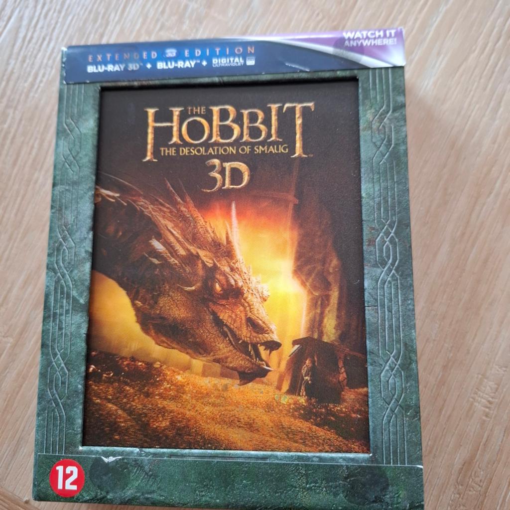 The Hobbit: The Desolation of Smaug 3D Extended Edition, Cd's en Dvd's, Blu-ray, Ophalen of Verzenden, Zo goed als nieuw, Science Fiction en Fantasy