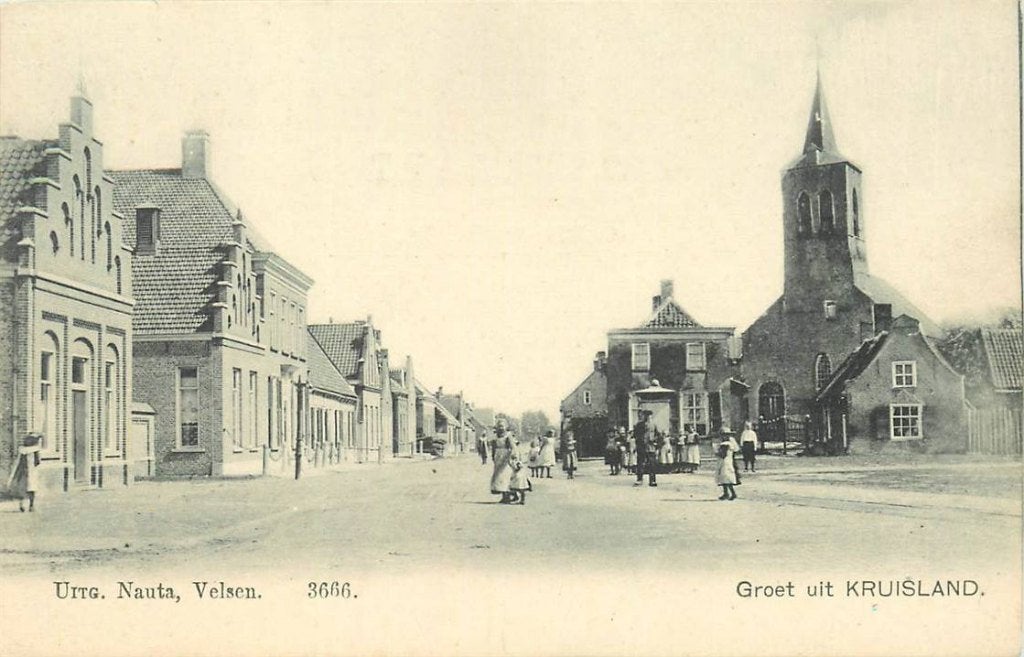 388-188-025 Kruisland Groet uit, Verzamelen, Verzenden, Voor 1920, Noord-Brabant