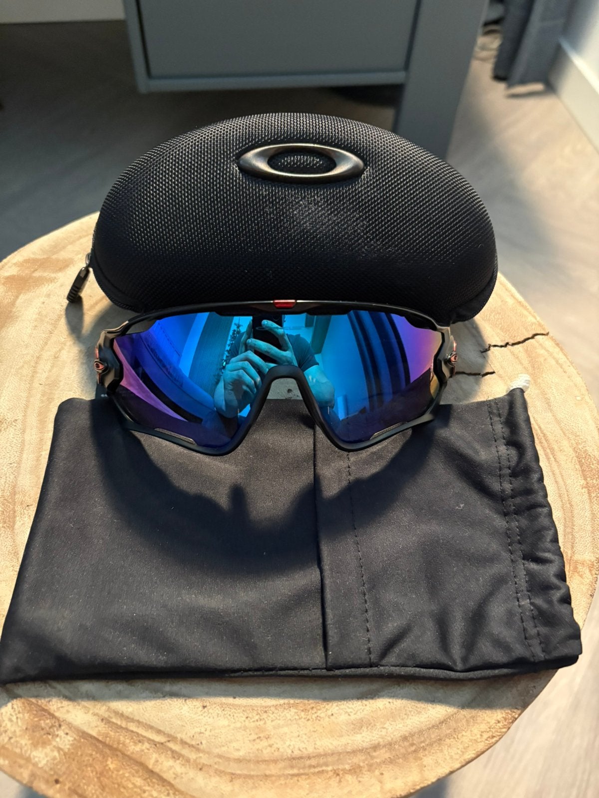 Oakley jawbreaker., Gebruikt, Zwart, Ophalen of Verzenden, Oakley