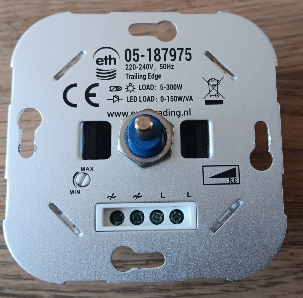 Dimmer voor gloei- of ledlamp, Ophalen, Gebruikt