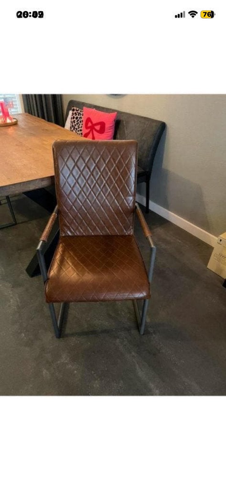 GRATIS AFHALEN 2 STOELEN COGNAC KLEUR, Ophalen